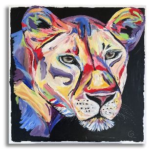 acrylbild löwe